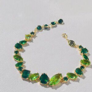 Swarovski GEMA Green Elegant Crystal Bracelet Woman New